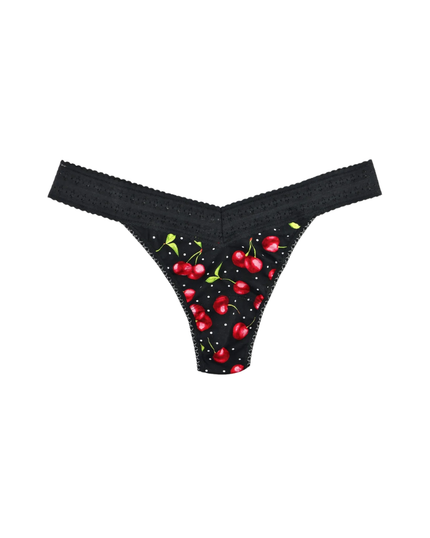 Hanky Panky PR681104 Cherry Bomb Printed DreamEase Thong myselflingerie.com