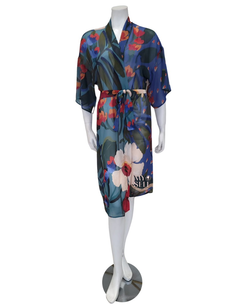 Gottex 23BG727 Botanical Gardens Print Swim Kimono Cover Up myselflingerie.com