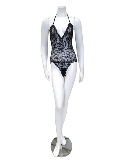 Mapale 8686 Black Lace Bodysuit myselflingerie.com