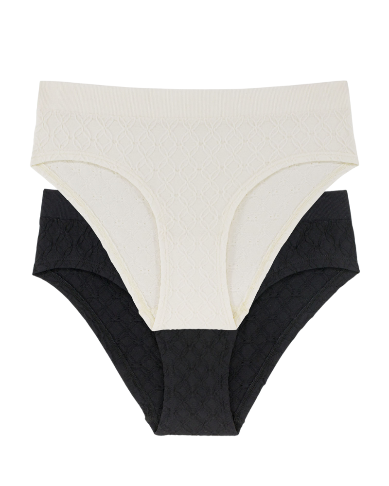 Dorina D001087 Azure Comfy Black/Ivory 2 Pack Bikinis myselflingerie.com