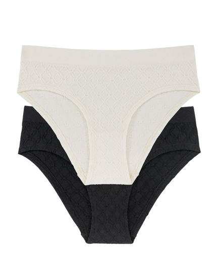 Dorina D001087 Azure Comfy Black/Ivory 2 Pack Bikinis myselflingerie.com