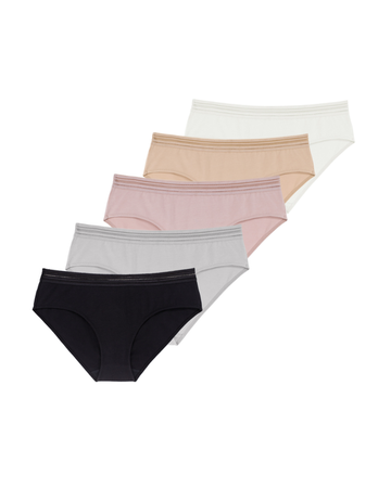 Dorina D001686 Giana Organic Cotton Hipsters 5 Pack myselflingerie.com