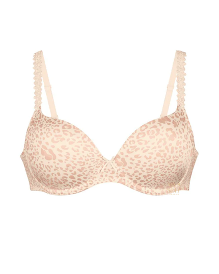 Rosa Faia 5261 Smart Rose Leopard Print Molded Underwire Bra myselflingerie.com