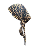 CVRGE Libby Leopard Swim Pre-Tied Bandanna with Silicone Grip