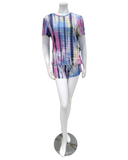 Jackie O'Loungewear PJ-SHRT-TD Tie Dye Modal Pajamas Shorts Set myselflingerie.com