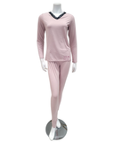 Jackie O`Loungewear Powder V Neck Modal Pajamas Set