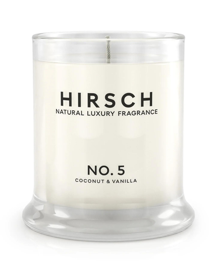 HIRSCH No. 5 Coconut & Vanilla Luxury Candle myselflingerie.com