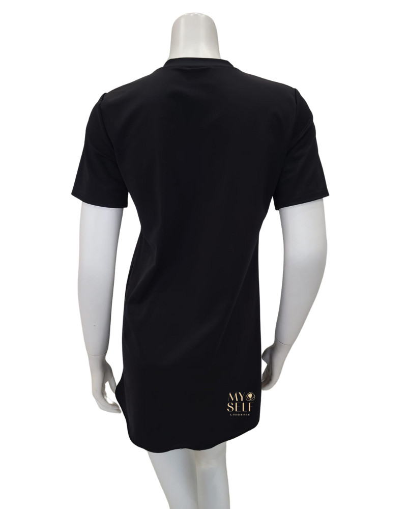 Undercover Waterwear S22-TUNIC-BLACK Black Short Sleeve Swim Tunic Top myselflingerie.com