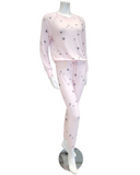 UGG 1117993 Ice Pink Heather Stars Knit Gable PJ's Set myselflingerie.com