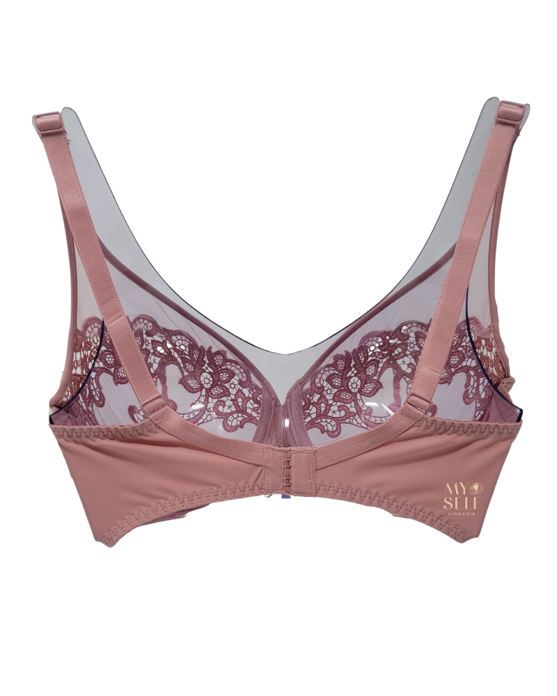 Simone Perele 15C319 Plum Saga Sheer Plunge Underwire Bra myselflingerie.com