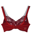 Chantelle 1381 Scarlet Pont Neuf Underwire 3 Part Cup Unlined Bra myselflingerie.com