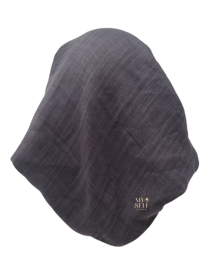 Atifa AT17CH Charcoal Pre-Tied Bandanna with Velvet Grip myselflingerie.com