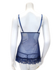 Oh La La Cheri 2139 Estate Blue Lacey Babydoll with Bows & G-String myselflingerie.com