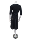 Jackie O' 2PC-JR-CVRP-BLK Black Junior Swim Top & Skirt Set