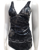 Jackie O'Loungewear NG-ICE Ice Crackle Velvet Camisole & Panty Set myselflingerie.com