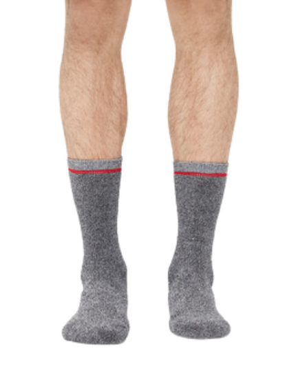 UGG 1097762 Marled Black Kyro Men's Cozy Crew Socks myselflingerie.com