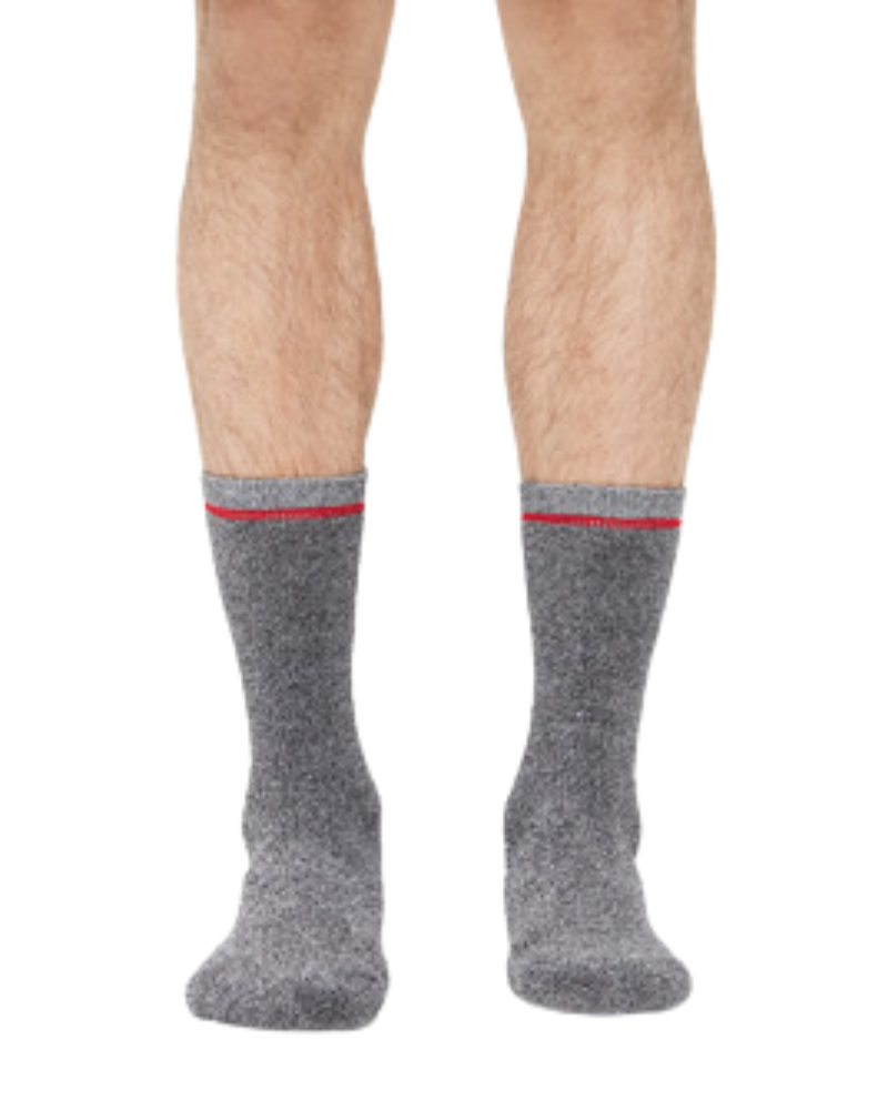 UGG 1097762 Marled Black Kyro Men's Cozy Crew Socks myselflingerie.com