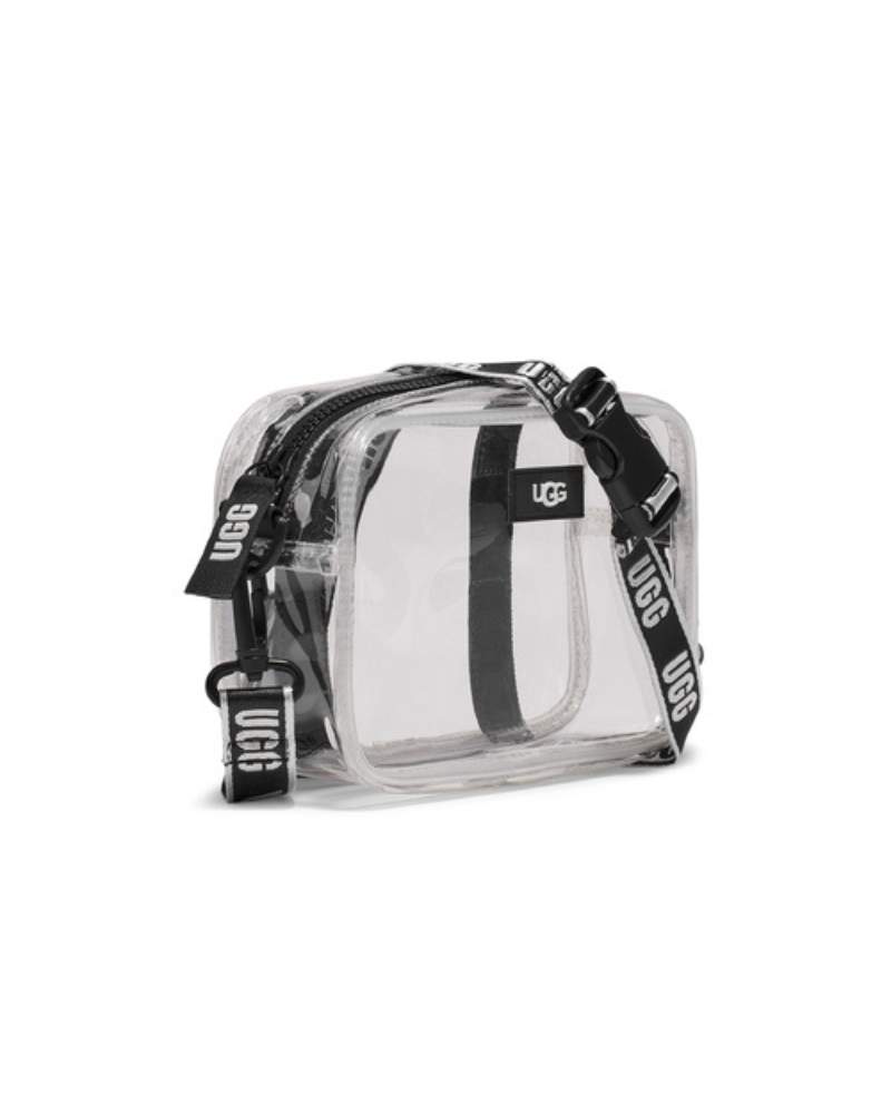UGG 1142650 Black/Clear Janey II Transparent Crossbody Handbag myselflingerie.com