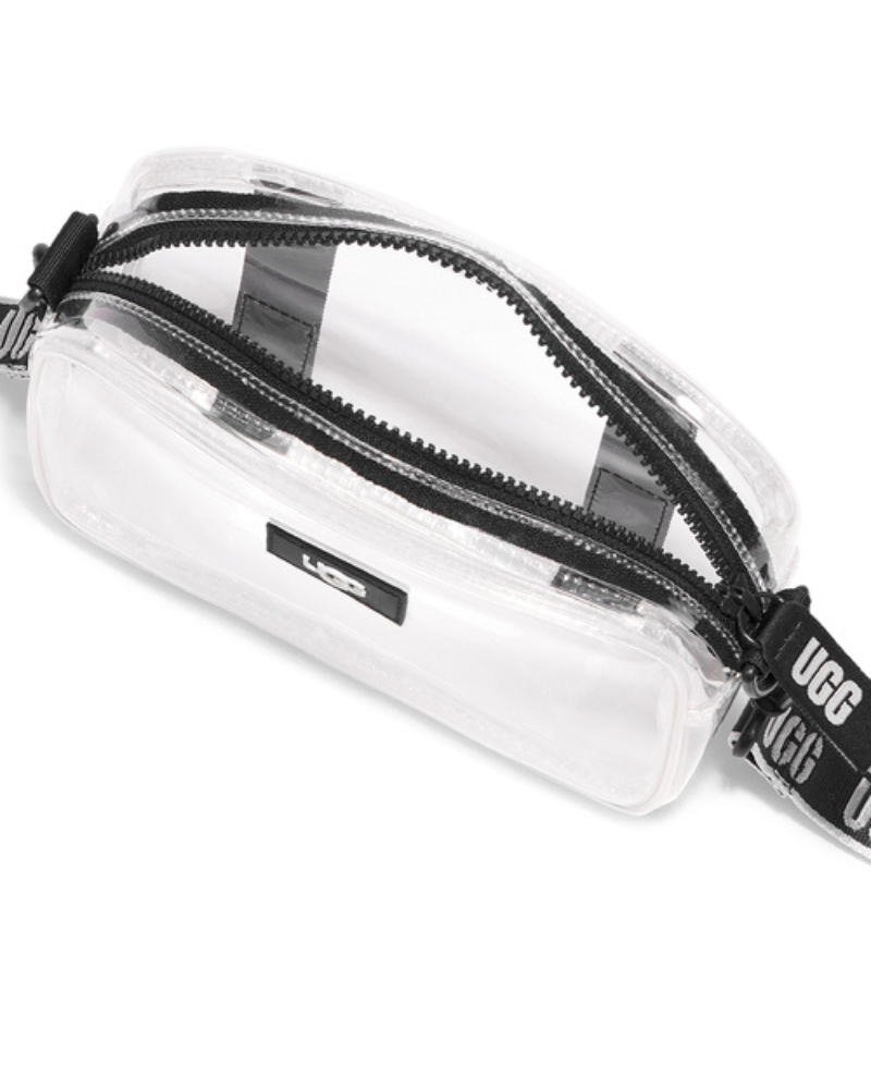 UGG 1142650 Black/Clear Janey II Transparent Crossbody Handbag myselflingerie.com
