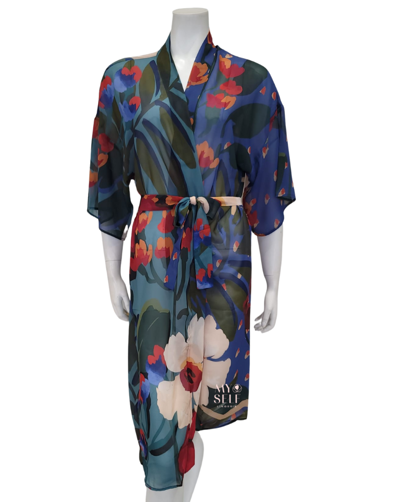 Gottex 23BG727 Botanical Gardens Print Swim Kimono Cover Up myselflingerie.com