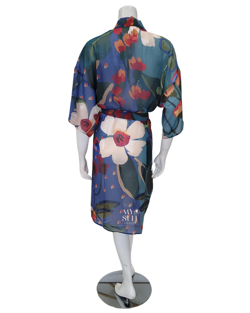 Gottex 23BG727 Botanical Gardens Print Swim Kimono Cover Up myselflingerie.com