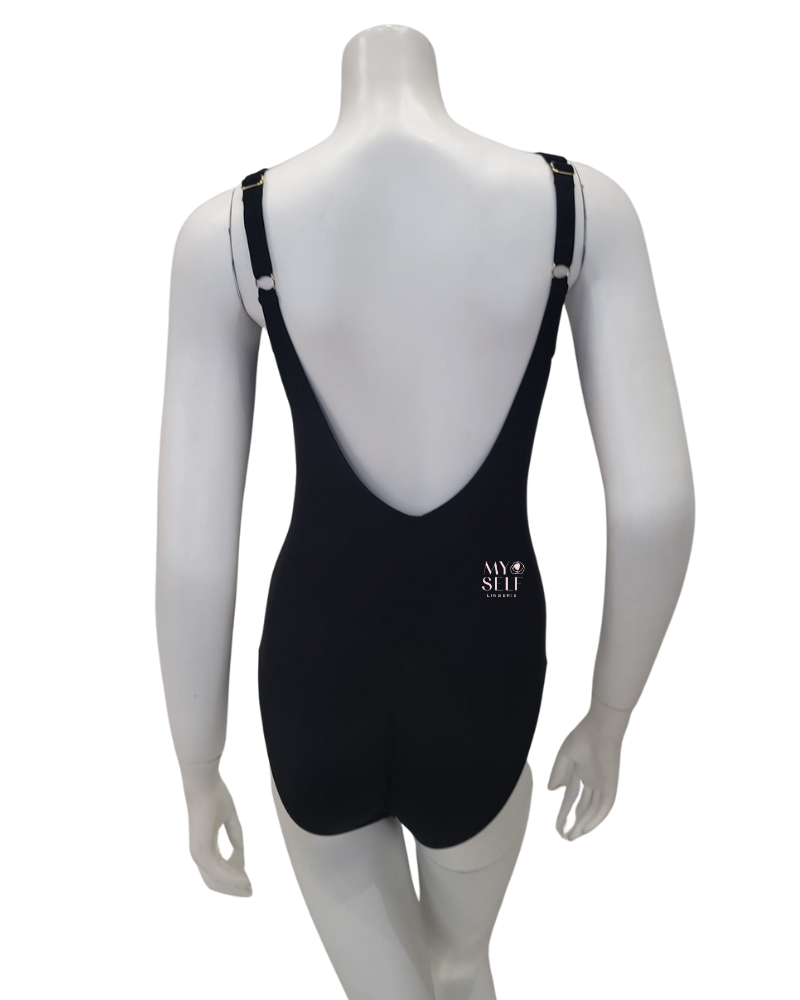 Gottex 23SI173 Black Gottex Signature Square Neck Swimsuit myselflingerie.com