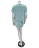 UGG 1136910 Clear Green Multi Heather Aniyah Pajamas Shorts Set myselflingerie.com