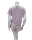 UGG 1136910 Pink Multi Heather Aniyah Pajamas Shorts Set myselflingerie.com