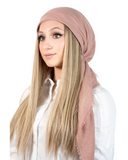 Tie Ur Knot Solid Dusty Rose Adjustable Pre-Tied Bandanna with Full Grip myselflingerie.com