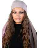 Tie Ur Knot Taupe Ombre' Adjustable Pre-Tied Bandanna with Full Grip myselflingerie.com