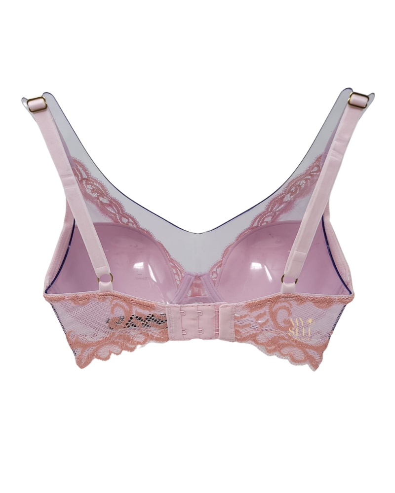 Natori 730023 Ribbon Pink/Peach Pink Molded Underwire Bra myselflingerie.com