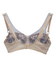 Chantelle 12Q5 Golden Beige/Black Fleurs Demi Underwire Bra myselflingerie.com