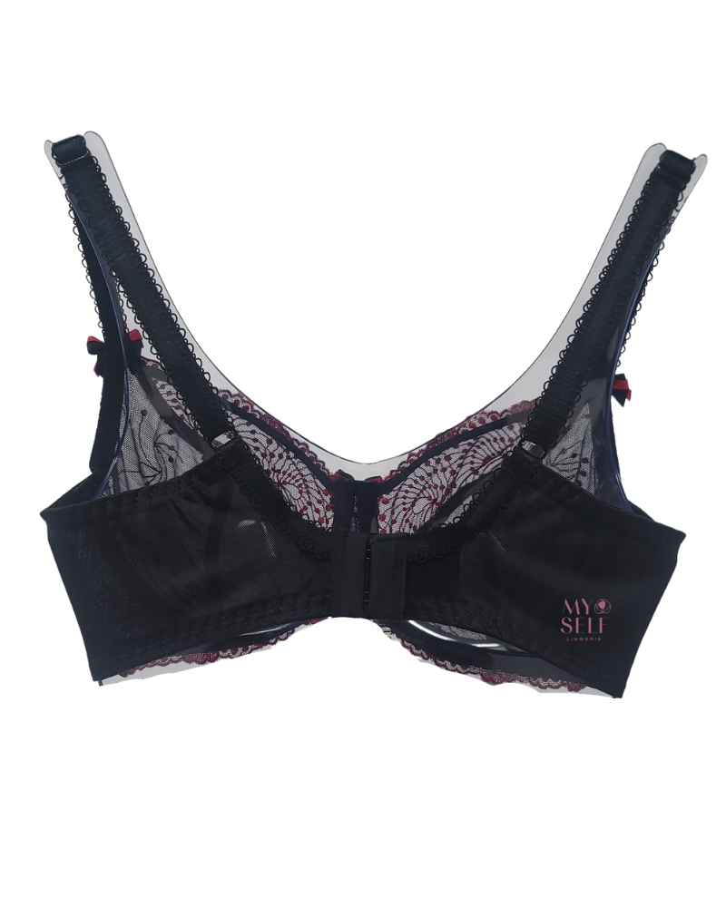 Red Joyce See-Thru Lace Bra main image 0