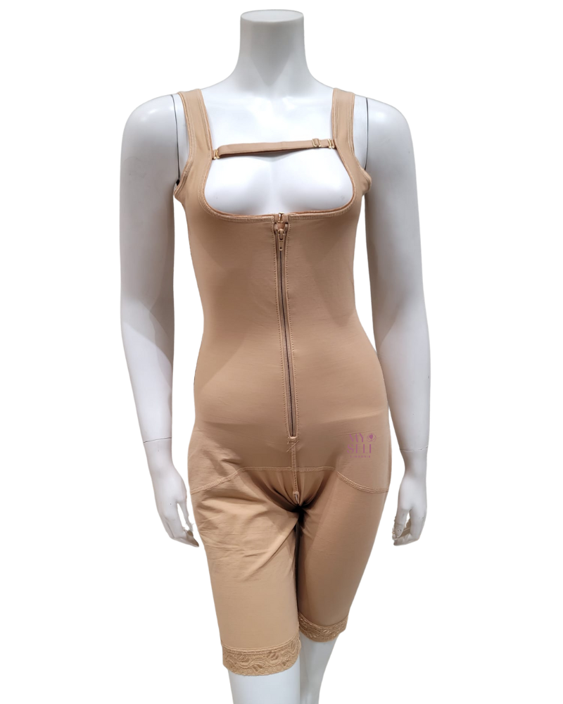 Leonisa 018688N Sculpting Body and Thigh Shaper Bodysuit with Legs myselflingerie.com