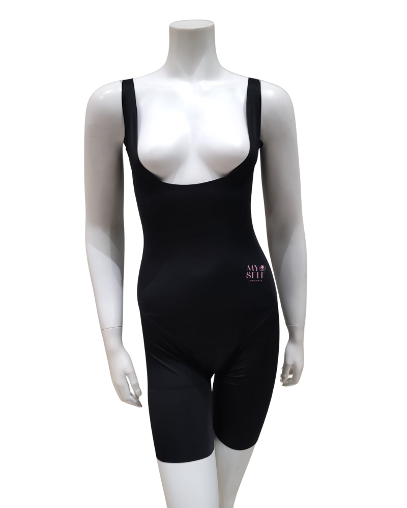 Leonisa Wide Straps Mid-Thigh Compression Body Shaper 018688N