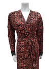Plush PM FW23MR22 Burning Leopard Print Black Morning Robe myselflingerie.com