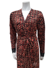 Plush PM FW23MR22 Burning Leopard Print Black Morning Robe myselflingerie.com