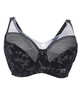 Dorina D001470 Black Velvet Lace Full Figure Underwire Bra myselflingerie.com