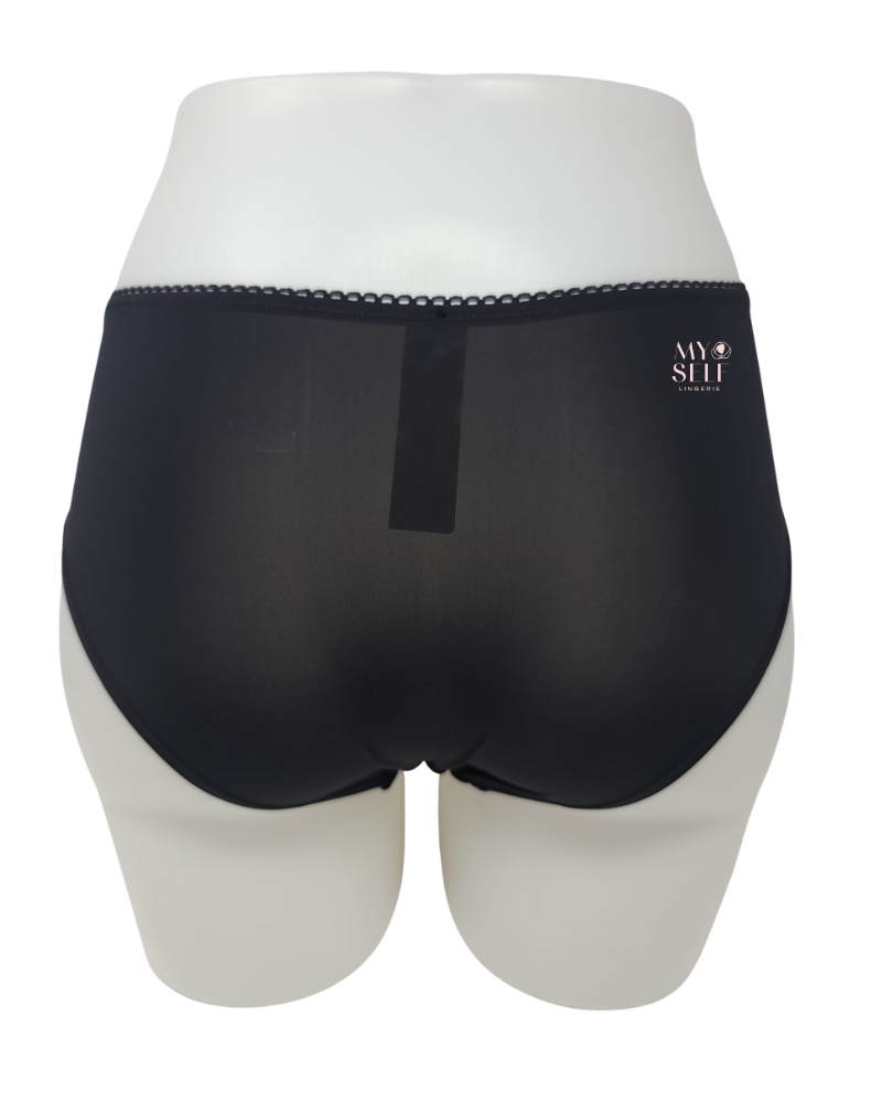 Dorina D001471 Black Cut Velvet Lace Hipster myselflingerie.com