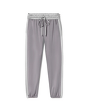 PJ Harlow ROSIE + BLYTHE Dark Silver Long Sleeve Satin Waistband Pajamas Set myselflingerie.com