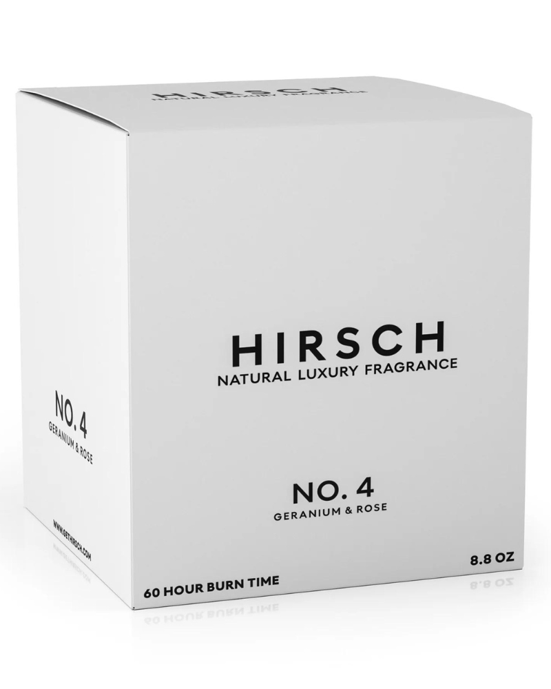 HIRSCH No. 4 Geranium & Rose Luxury Candle
