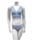 Cosabella NEVER1386 + 07ZL Aasmani Blue Lace Bralette & Short Set myselflingerie.com
