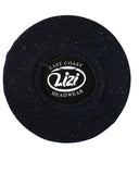 Lizi Headwear Waffle Knit Navy/Colorful Speckled Beret myselflingerie.com