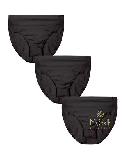Me Moi MU-1013 3pk Cotton Briefs MYSELFLINGERIE.COM