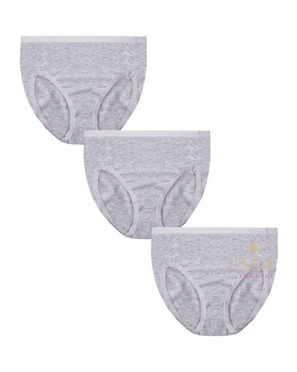 Me Moi MU-1013 3pk Cotton Briefs MYSELFLINGERIE.COM