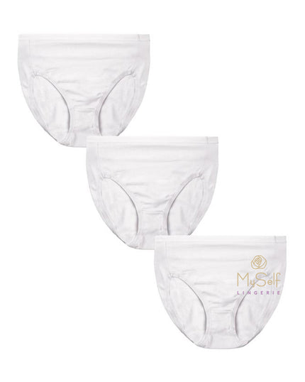 Me Moi MU-1013 3pk Cotton Briefs MYSELFLINGERIE.COM