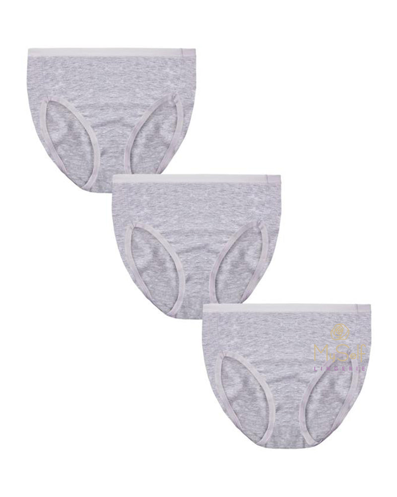 Me Moi MU-1013 3pk Cotton Briefs MYSELFLINGERIE.COM