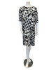 Jackie O' SWMDRS-BWG Black/White/Gold Print Swim Cover Up Dress myselflingerie.com