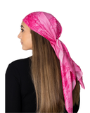 Tie Ur Knot Monochrome Pink Toile Square Scarf myselflingerie.com