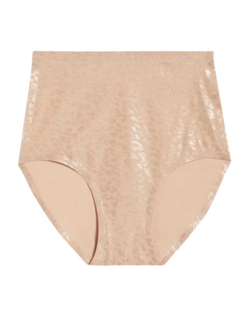 Chantelle 11DC7 Shimmer Leopard Seamless One Size Fits All Brief myselflingerie.com